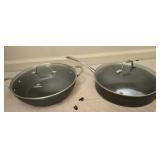 Lot of 2 calphalon cookware with lids