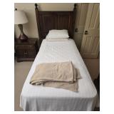 Gorgeous twin/full size bed with wood headboard