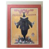 Framed "Vov" pezziol padova print