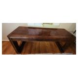 Large wooden decorative table