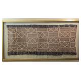 Absolutely stunning framed antique fabric