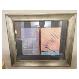 Framed Abstract Painting