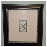 Small Signed Print of Watercolor Painting