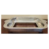 Pewter serving dish holder