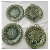 Lot of 4 ceramic saucers