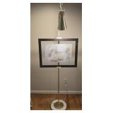 Framed map of Capetown with a lighted stand