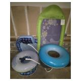 Estate lot of pool floats