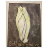 Belgian Endive Print on canvas
