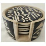 Besmo coasters hand carved in Kenya