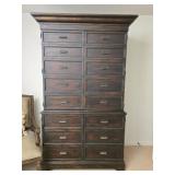 Tall Unique Wooden Storage Cabinet