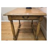 Stunning oak wood side table