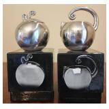 Carrol boyes stainless steel cream and sugar set
