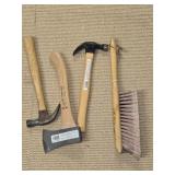 Estate Lot of Hammers Axe & Brush