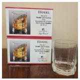 8 handel double old fashion 12oz glasses