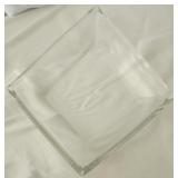 Glass dish mid century modern style