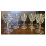 Set of 12 stunning Waterford stemmed glasses