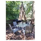 Patio Table with Chairs & Umbrella