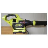 Ryobi 40v RY40403 blower with battery and charger