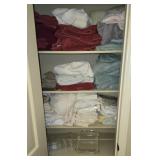Closet Full of Misc Towels Rags Sheets Etc