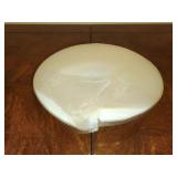 Iridescent shell like footed trinket holder