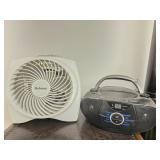 Lot of Holmes Heater Fan & Jensen Radio