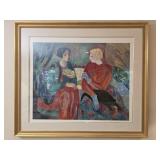 Stunning signed framed Barbra A. Wood serigraph