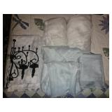 Lot of 5 Sheer Curtains & 1 Shower Curtain