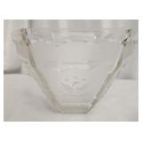 Large glass decorative bowl