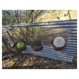 Metal yard art plant stand SEE DESC