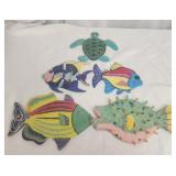5 pieces of marine style wall decor