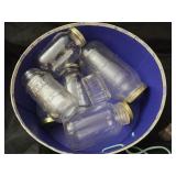 Estate lot of mason jars