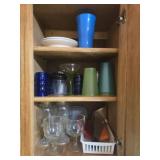 Cabinet lot of cups and more