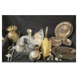 Estate lot of silver plated and more