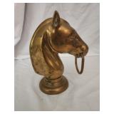 Heavy brass horse statue