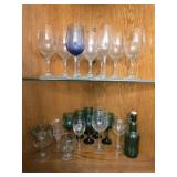 Estate lot of glass cups