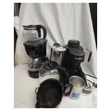 Estate lot of 2 coffee makers and a can opener