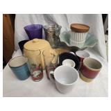 Estate lot of decor and glassware