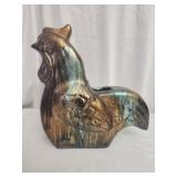 Metallic color chicken decor