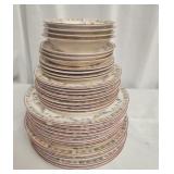 35 pcs of China plates and bowls