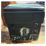4 drawer green chest of drawer project piece as