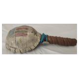 Pottery turtle shell rattle