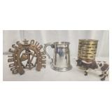 Estate lot of candle holder mugs and more