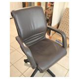 Brown Leather Like Office Chair