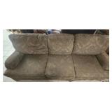 Green upholstered couch