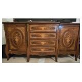 Gorgeous 4 drawer wood buffet