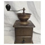 Vintage wood coffee grinder