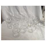 Estate lot of glass cups