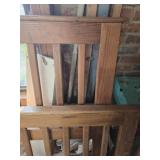 Wood headboard footboard and rails