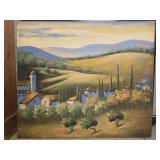 Oil on canvas painting