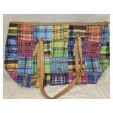 Plaid Pattern Picnic Style Dooney & Bourke Purse